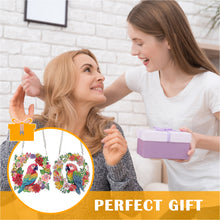 Load image into Gallery viewer, 2pcs 2D Flat DIY Diamond Art Pendant Diamond Painting Set (Parrot Wreath)
