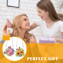 Load image into Gallery viewer, 2pcs 2D Flat DIY Diamond Art Pendant Diamond Painting Set (Flower Butterfly)
