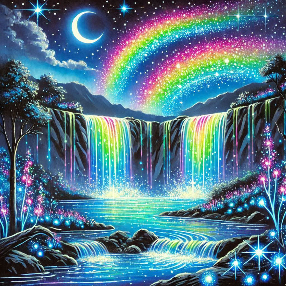 Diamond Painting - Full Round - Dream Waterfall (50*50CM)