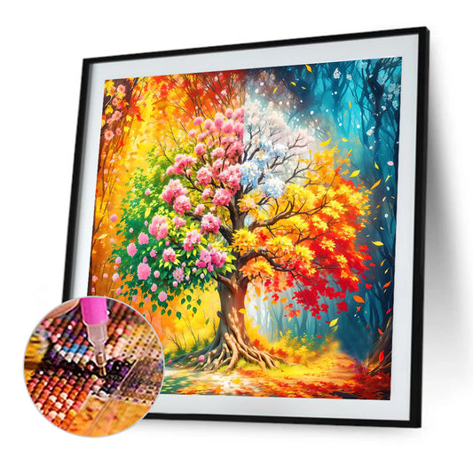 Diamond Painting - Full Round - Dream Four Seasons Tree (50*50CM)