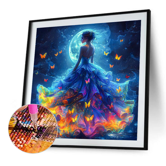 Diamond Painting - Full Round - Dream Butterfly Girl (50*50CM)