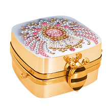 Load image into Gallery viewer, Peacock Diamond Art Storage Case Diamond Painting Mirror Organizer Box for Women
