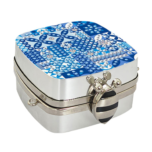 Peacock Diamond Art Storage Case Diamond Painting Mirror Organizer Box for Women