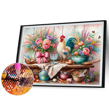 Load image into Gallery viewer, Diamond Painting - Full Round - Retro Rooster Kitchen (50*40CM)
