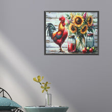 Load image into Gallery viewer, Diamond Painting - Full Round - Retro Rooster Kitchen (50*40CM)
