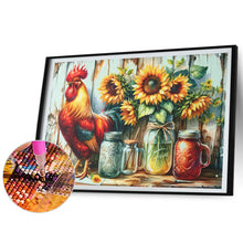 Load image into Gallery viewer, Diamond Painting - Full Round - Retro Rooster Kitchen (50*40CM)
