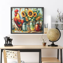 Load image into Gallery viewer, Diamond Painting - Full Round - Retro Rooster Kitchen (50*40CM)
