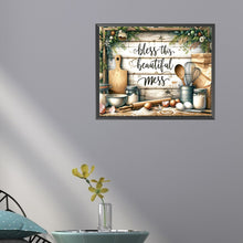 Load image into Gallery viewer, Diamond Painting - Full Round - Retro Kitchen (50*40CM)
