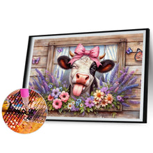 Load image into Gallery viewer, Diamond Painting - Full Round - Retro Farm Cow (50*40CM)
