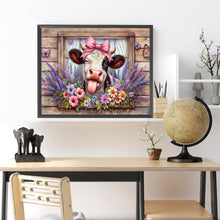 Load image into Gallery viewer, Diamond Painting - Full Round - Retro Farm Cow (50*40CM)
