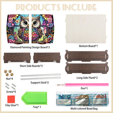 Load image into Gallery viewer, Diamond Painting Storage Box DIY 5D Diamond Painting Jewelry Box for Women (Owl)
