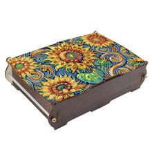 Load image into Gallery viewer, Diamond Painting Storage Box DIY 5D Diamond Painting Jewelry Box (Sunflower)
