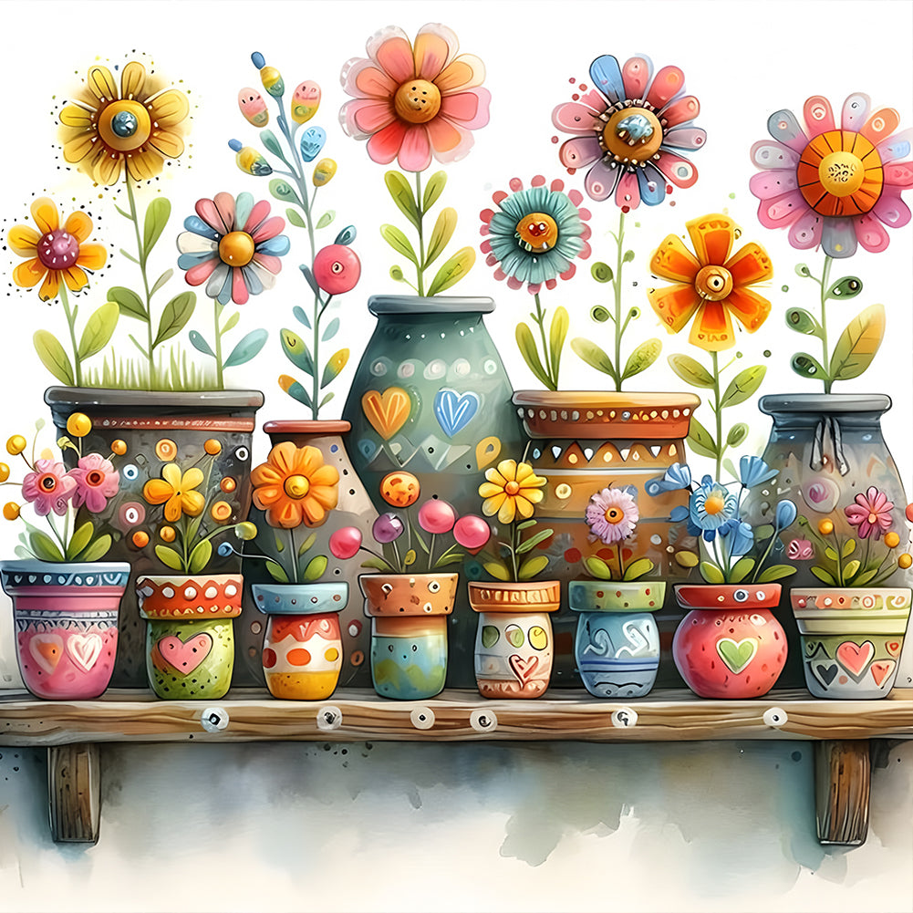 Diamond Painting - Full Round - Flower Bouquet (30*30CM)