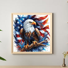 Load image into Gallery viewer, Diamond Painting - Full Round - American Flag Eagle (30*30CM)
