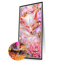 Load image into Gallery viewer, AB Diamond Painting - Full Round - Fox In The Flowers (40*70CM)
