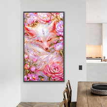 Load image into Gallery viewer, AB Diamond Painting - Full Round - Fox In The Flowers (40*70CM)
