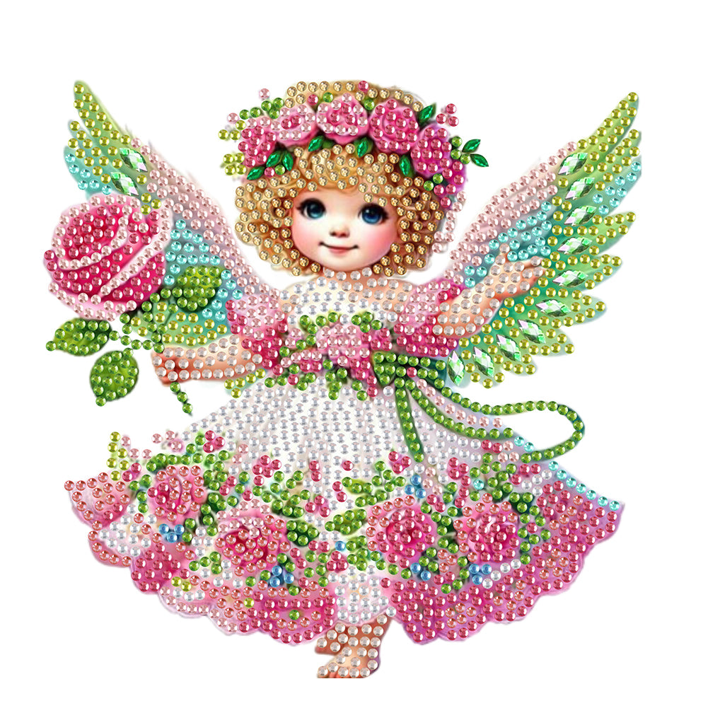 Acrylic Shaking Head Angel Fairy Table Top Diamond Painting Ornament Kits