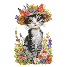 Load image into Gallery viewer, Acrylic Shaking Head Cat Table Top Diamond Painting Ornament Kits for Decor
