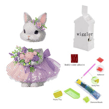 Load image into Gallery viewer, Acrylic Shaking Head Rabbit Table Top Diamond Painting Ornament Kits for Decor
