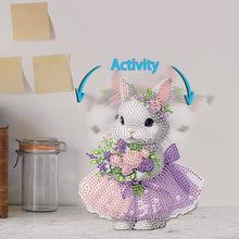 Load image into Gallery viewer, Acrylic Shaking Head Rabbit Table Top Diamond Painting Ornament Kits for Decor
