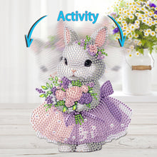 Load image into Gallery viewer, Acrylic Shaking Head Rabbit Table Top Diamond Painting Ornament Kits for Decor
