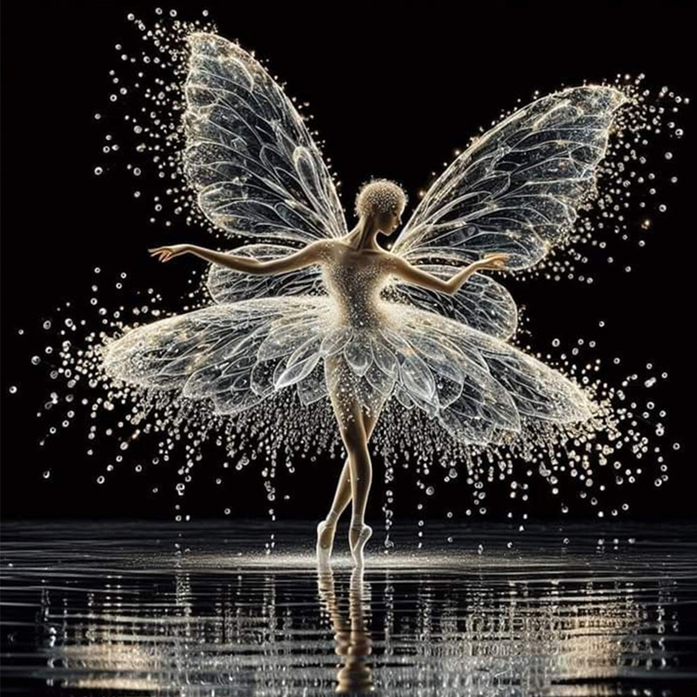 Diamond Painting - Full Round - Butterfly Girl (40*40CM)