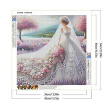 Load image into Gallery viewer, Diamond Painting - Full Round - Wedding Dress Girl (40*40CM)
