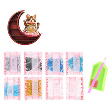 Load image into Gallery viewer, Lunar Design DIY Diamond Painting Wall Shelf for Home Decoration (Cat A)
