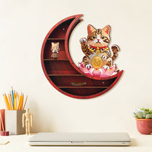 Load image into Gallery viewer, Lunar Design DIY Diamond Painting Wall Shelf for Home Decoration (Cat A)
