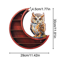 Load image into Gallery viewer, Lunar Design DIY Diamond Painting Wall Shelf for Home Decoration (Owl A)
