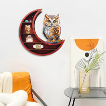 Load image into Gallery viewer, Lunar Design DIY Diamond Painting Wall Shelf for Home Decoration (Owl A)
