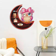 Load image into Gallery viewer, Lunar Design DIY Diamond Painting Wall Shelf for Home Decoration (Owl B)
