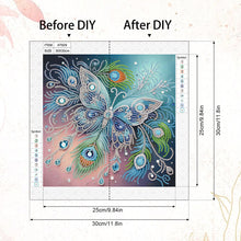 Load image into Gallery viewer, Diamond Painting - Partial Special Shaped - Butterfly (30*30CM)
