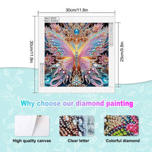 Load image into Gallery viewer, Diamond Painting - Partial Special Shaped - Butterfly (30*30CM)
