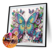Load image into Gallery viewer, Diamond Painting - Partial Special Shaped - Butterfly (30*30CM)

