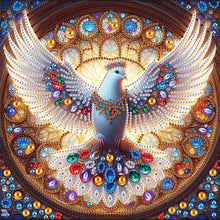 Load image into Gallery viewer, Diamond Painting - Partial Special Shaped - Colorful Pigeon (30*30CM)
