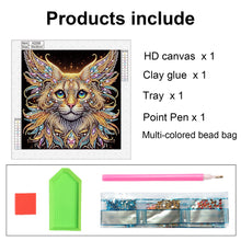 Load image into Gallery viewer, Diamond Painting - Partial Special Shaped - Colorful Cat (30*30CM)
