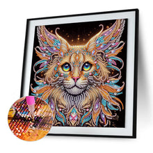 Load image into Gallery viewer, Diamond Painting - Partial Special Shaped - Colorful Cat (30*30CM)
