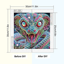 Load image into Gallery viewer, Diamond Painting - Partial Special Shaped - Mythical Beast Snake (30*30CM)
