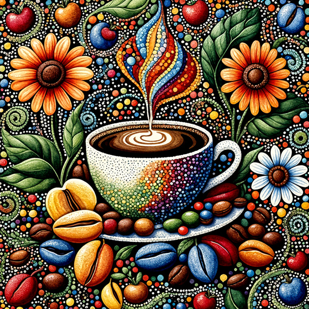 Diamond Painting - Full Round - Coffee (40*40CM)