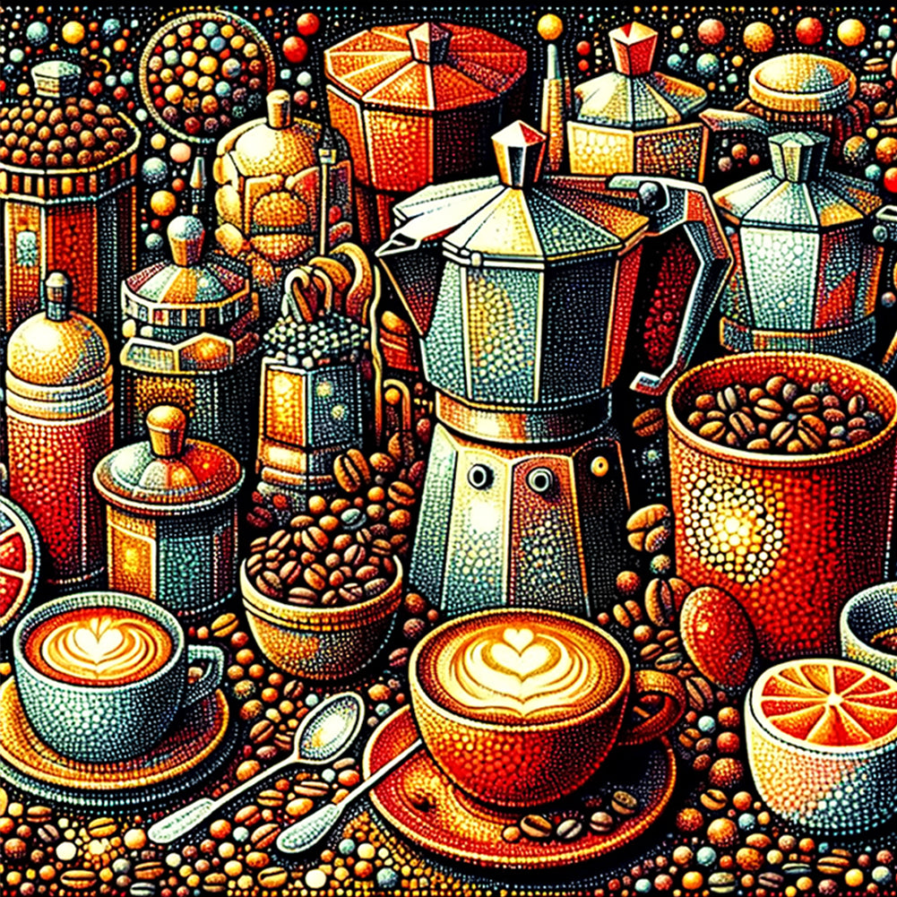 Diamond Painting - Full Round - Coffee (40*40CM)