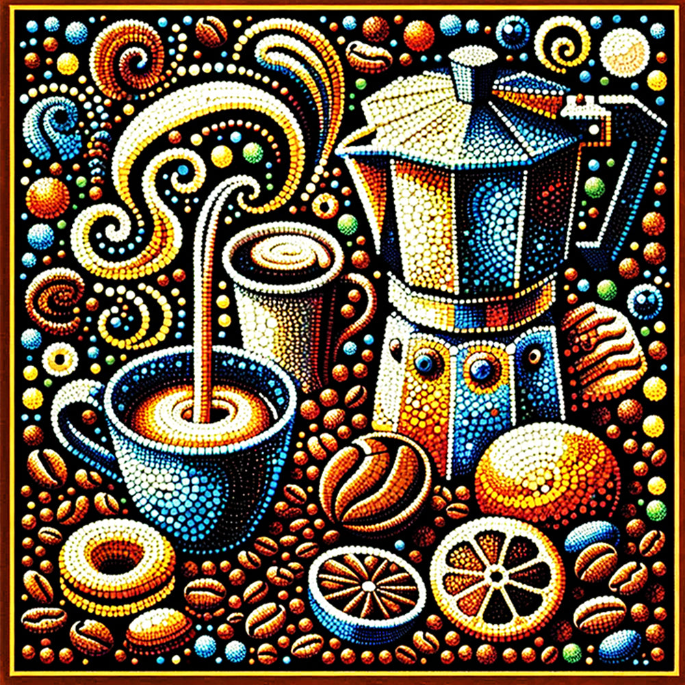 Diamond Painting - Full Round - Coffee (40*40CM)