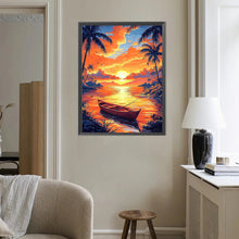 Load image into Gallery viewer, Diamond Painting - Full Round - Sunset Lake View (40*50CM)
