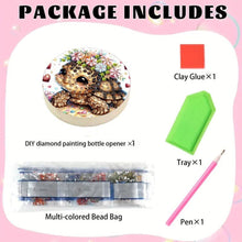 Load image into Gallery viewer, Wooden PET DIY Diamond Painting Magnets Jar Opener Kit Kitchen Tool (Turtle)
