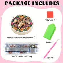Load image into Gallery viewer, Wooden PET DIY Diamond Painting Magnets Jar Opener Kit Kitchen Tool (Horse)
