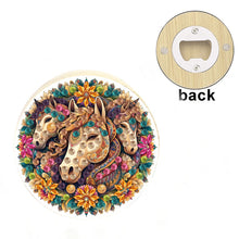 Load image into Gallery viewer, Wooden PET DIY Diamond Painting Magnets Jar Opener Kit Kitchen Tool (Horse)
