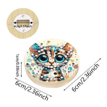 Load image into Gallery viewer, Wooden PET DIY Diamond Painting Magnets Jar Opener Kit Kitchen Tool (Cat A)
