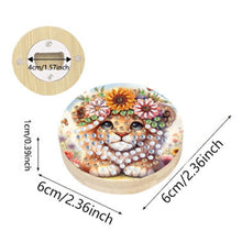 Load image into Gallery viewer, Wooden PET DIY Diamond Painting Magnets Jar Opener Kit Kitchen Tool (Lion)
