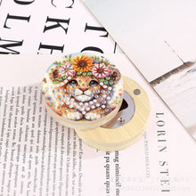 Load image into Gallery viewer, Wooden PET DIY Diamond Painting Magnets Jar Opener Kit Kitchen Tool (Lion)
