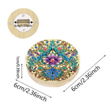 Load image into Gallery viewer, Wooden PET DIY Diamond Painting Magnets Jar Opener Kit Kitchen Tool (Flower D)
